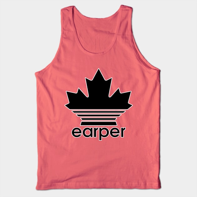 Earper Maple Leaf - Wynonna Earp - Black Font Tank Top by VikingElf